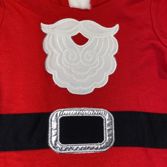 Baby Santa One Piece Hooded Outfit NWT - Picture 3 of 8